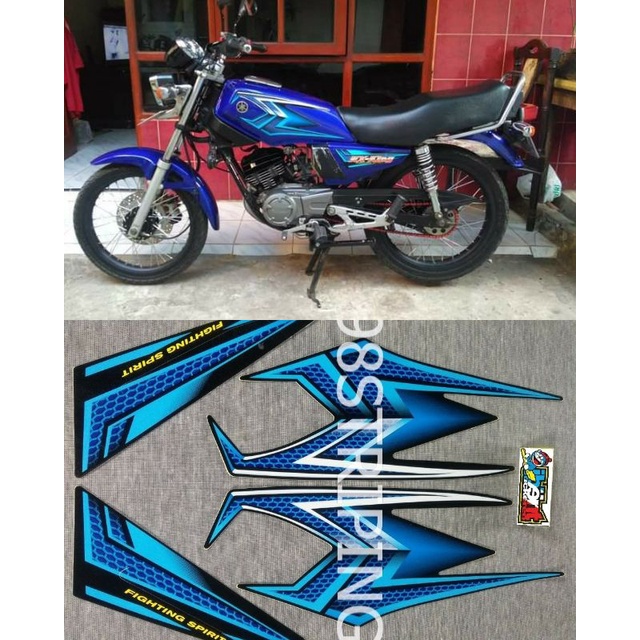 STRIPING RX KING BIRU TAHUN 2004 STIKER LIS STANDAR ORI YAMAHA