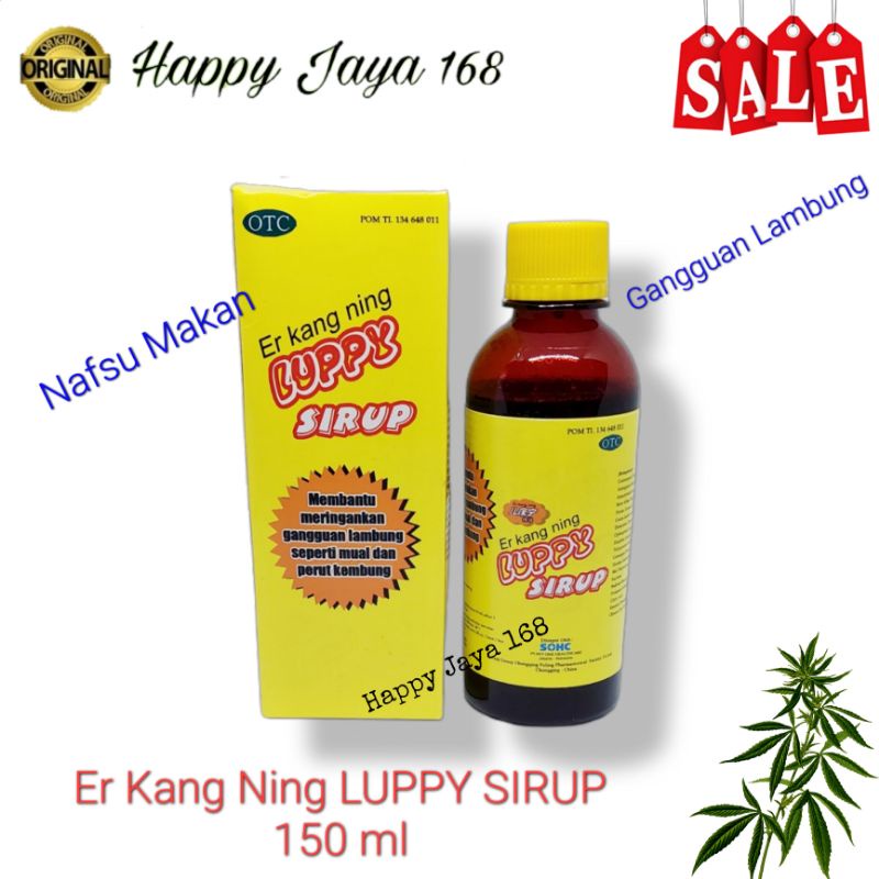 Er Kang Ning LUPPY Sirup Penambah Nafsu Makan Dan Pertumbuhan Anak 150 ml