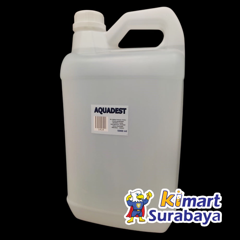 Jual Pure Water Aquadest Distilled Water 5 Liter Air Suling 5000 Ml Dan 1 Lt Shopee Indonesia 8073