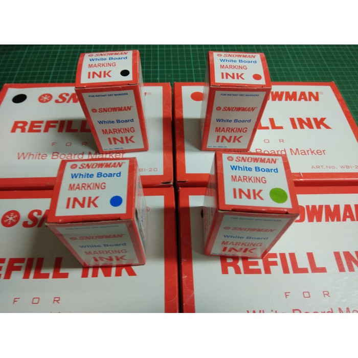 

Isi Refill Tinta Spidol White Board BG 12 SNOWMAN WBI 20 Limited