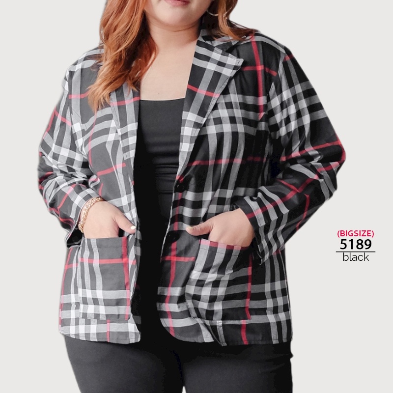 ARENA - BLAZER WANITA POLOS JUMBO KATUN LINEN