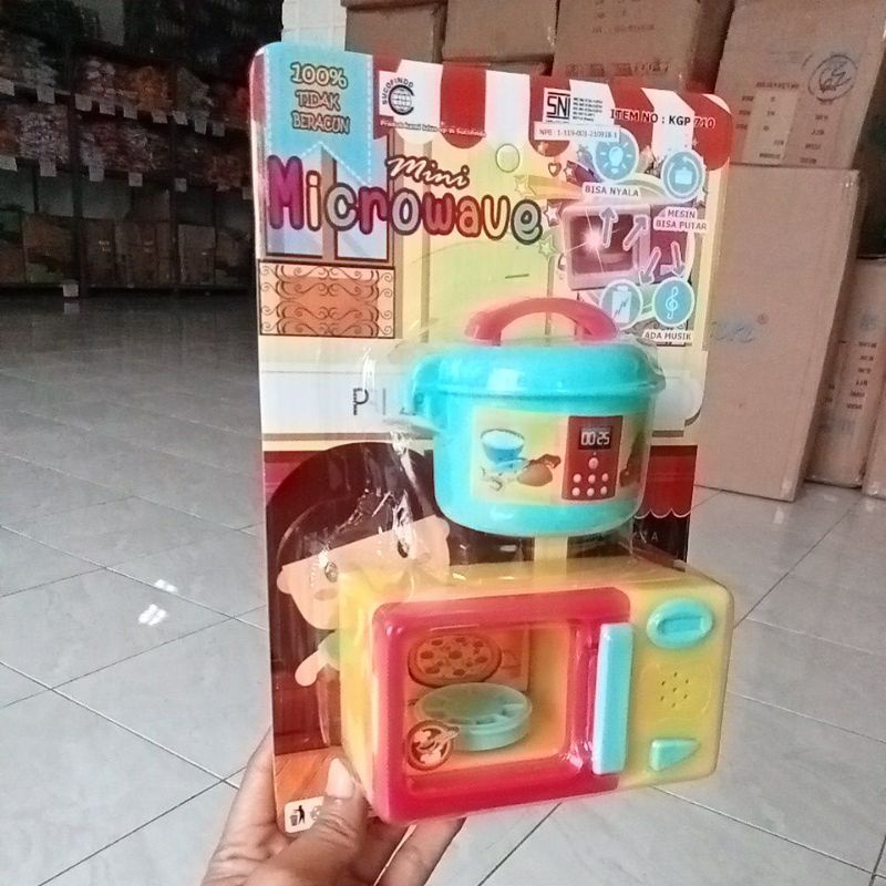 KGP710 Mainan Magicom dan Microwave Oven bisa putar menggunakan baterai AA KGP 710