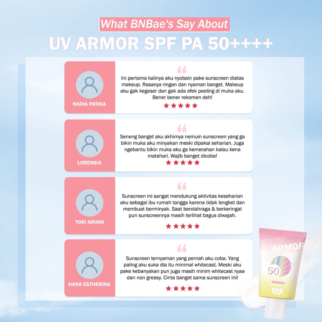 NEW PRODUCT! BNB barenbliss My UV Armor SPF 50 PA++++ Sunscreen BNB // EMPEROR Official Store