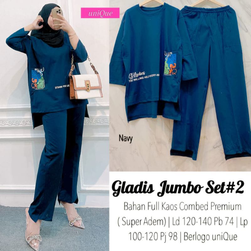 Setelan Celana GLADIS JUMBO SET