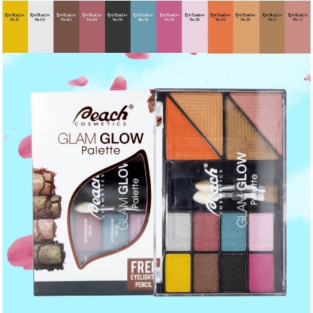 ⭐BAGUS⭐ PEACH GLAM GLOW PALETTE | Eyeshadow Makeup Palette