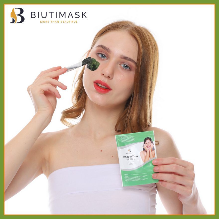 Masker Untuk Wajah Bopeng Bekas Jerawat Spirulina Biuti Mask