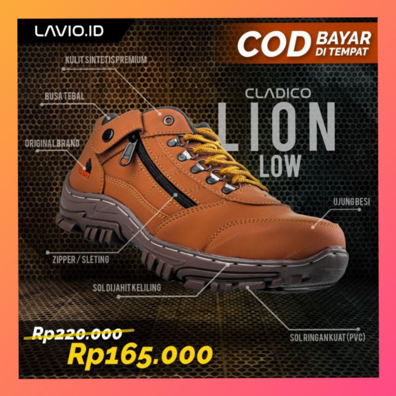 Cladico Lion Low Sepatu Safety Proyek Gunung Pria