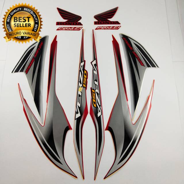 striping honda verza 2013 2014 merah list body standar