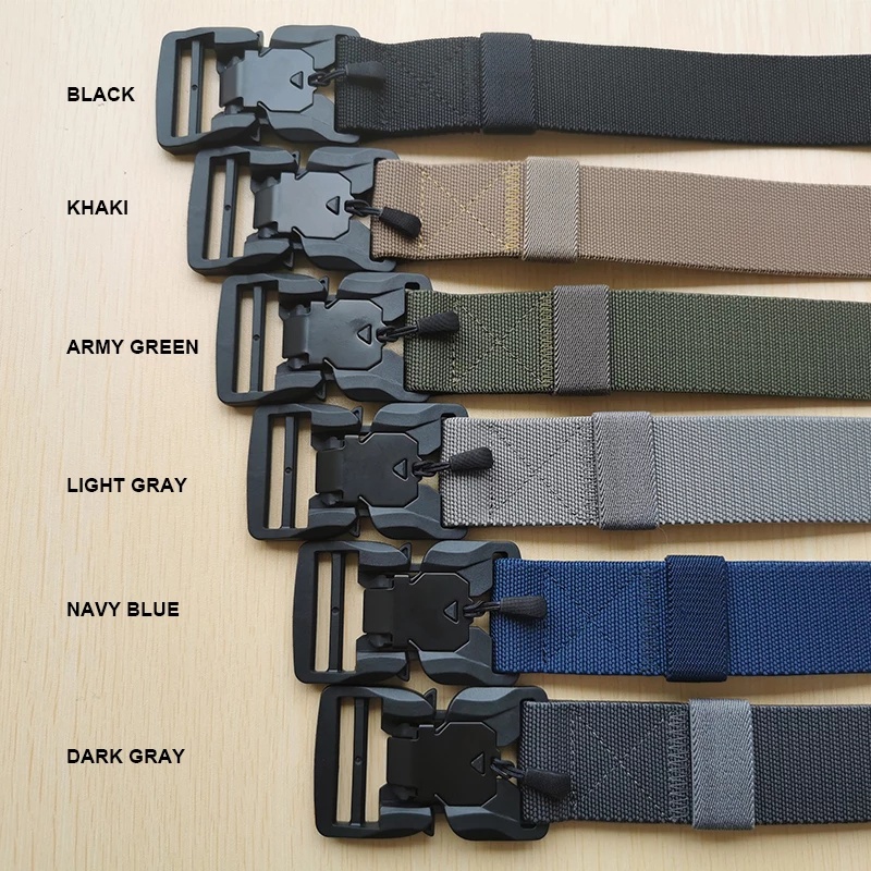 Ikat Pinggang Nylon Military Tactical Canvas Ikat Pinggang Pria Fashion Pria Sabuk Magnet T3HQJ