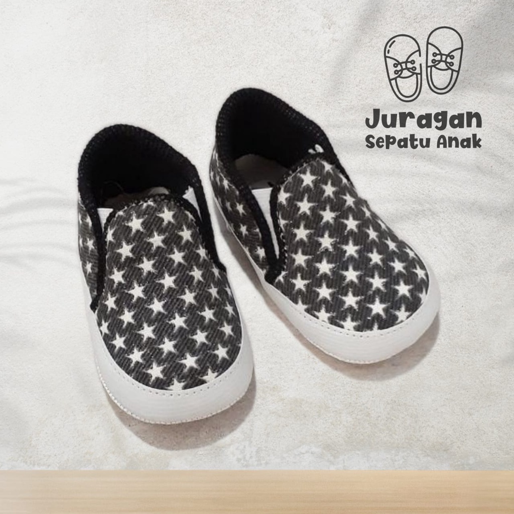 Sepatu Bayi Baby Shoes Prewalker Motif Bintang Lucu Murah Belum Bisa Berjalan/Ssepatu bayi/sepatu anak prewalker