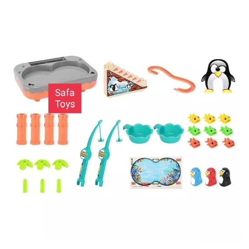 Mainan Anak Penguin Fishing 2in1