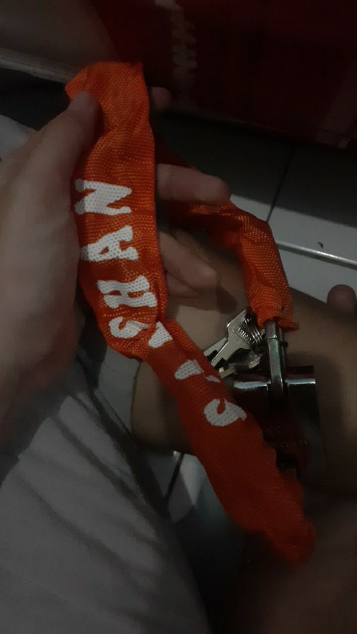 Gembok Pagar Pintu Rumah Anti Maling Sepeda Rantai 60cm