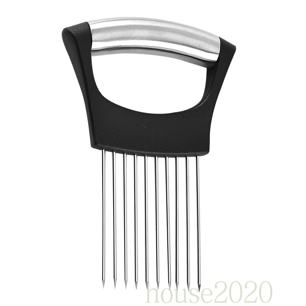 [HOUSE2020]Onion Slicer Stainless Steel Onion Needle Portable Vegetable Slicer Kitchen Accessory, Type 1