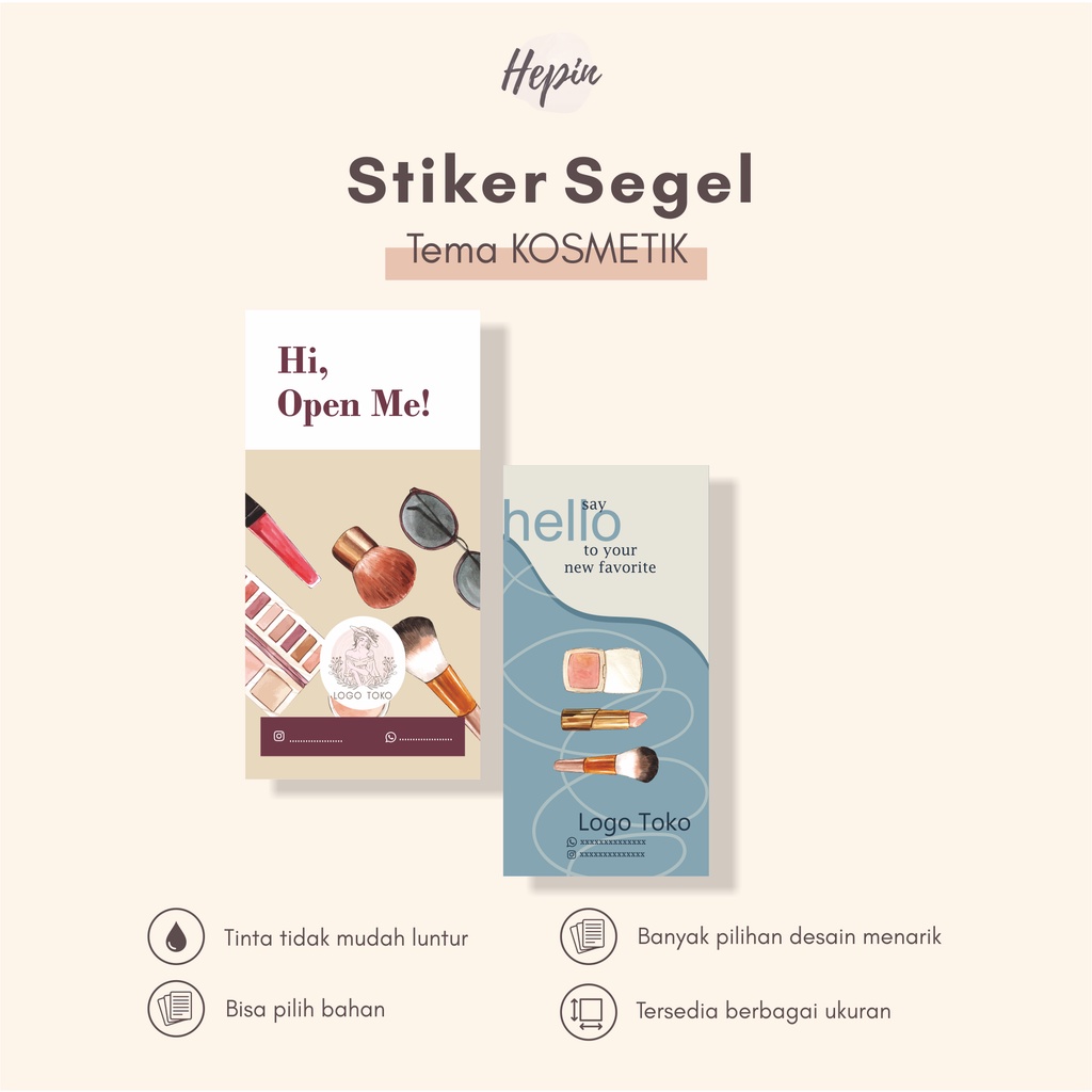 

Stiker Segel Paket / Botol / Sticker Seal Edisi Kosmetik