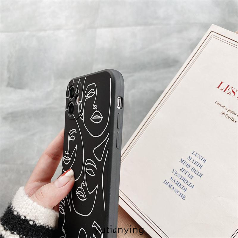 Casing Silikon TPU Xiaomi Redmi Note 9 9s 9Pro 8 7 10A 9 9C 9C NFC 8 8A Poco X3 NFC Motif Geometri Abstrak