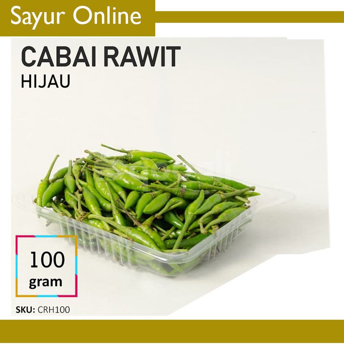 

[Sayuronline] CABAI / CABE RAWIT HIJAU [100g]