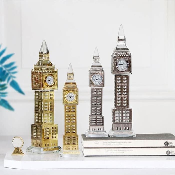 Souvenir Crystal Big Ben London 22Cm w/ JAM / Souvenir London