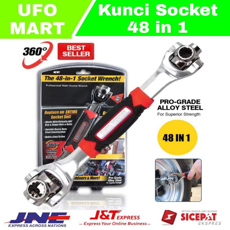 kunci pas Tiger Wrench kunci Pas 48 in 1 original Universal Wrench ORI