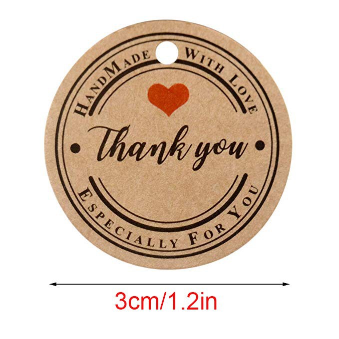 Stiker Thank You Label Set Thank You for Your Order Handmade Online