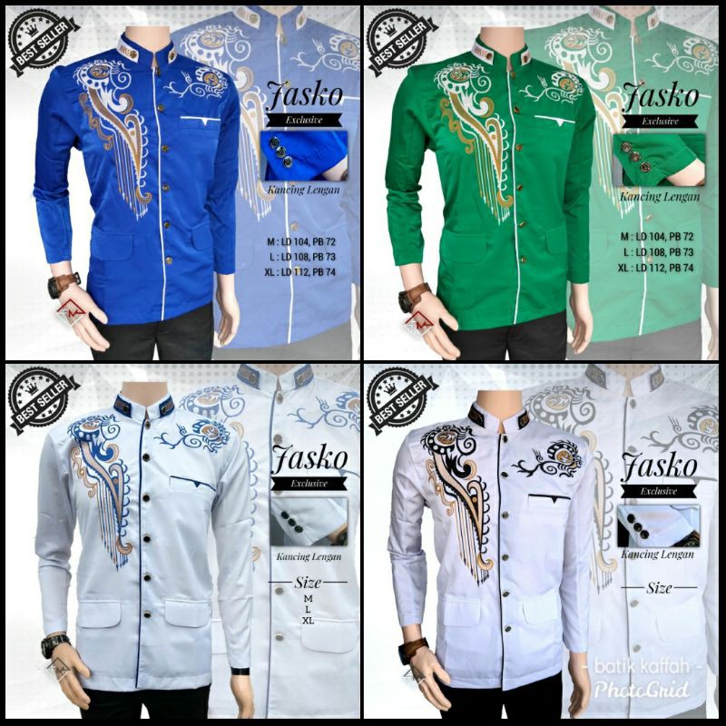 JASKO BORDIR MODERN | JASKOKO BORDIR PRIA | KOKO BORDIR MODERN | JAS KOKO MUSLIM PRIA