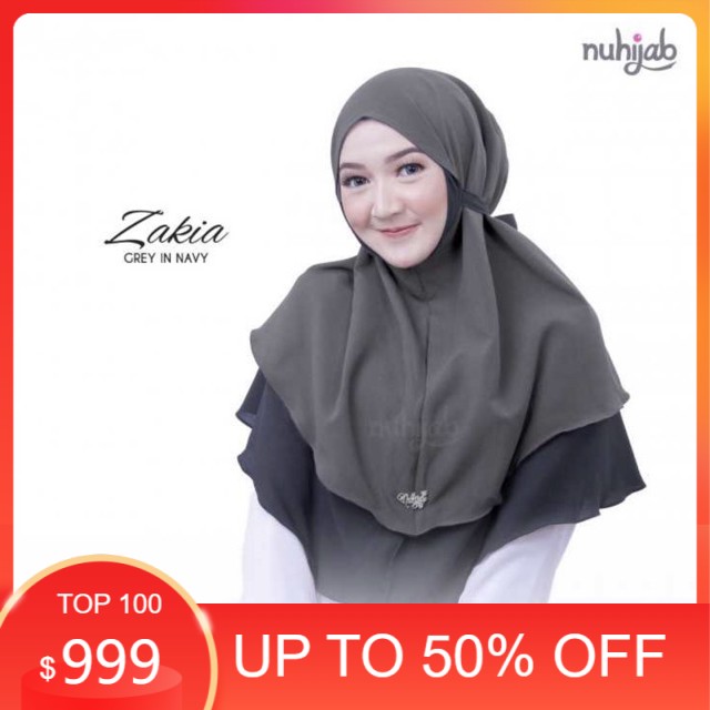 MURAH BERGO ZAKIA MARYAM 2 LAYER - jilbab bolak balik dua lapis kerudung zakiya 100% ORIGINAL