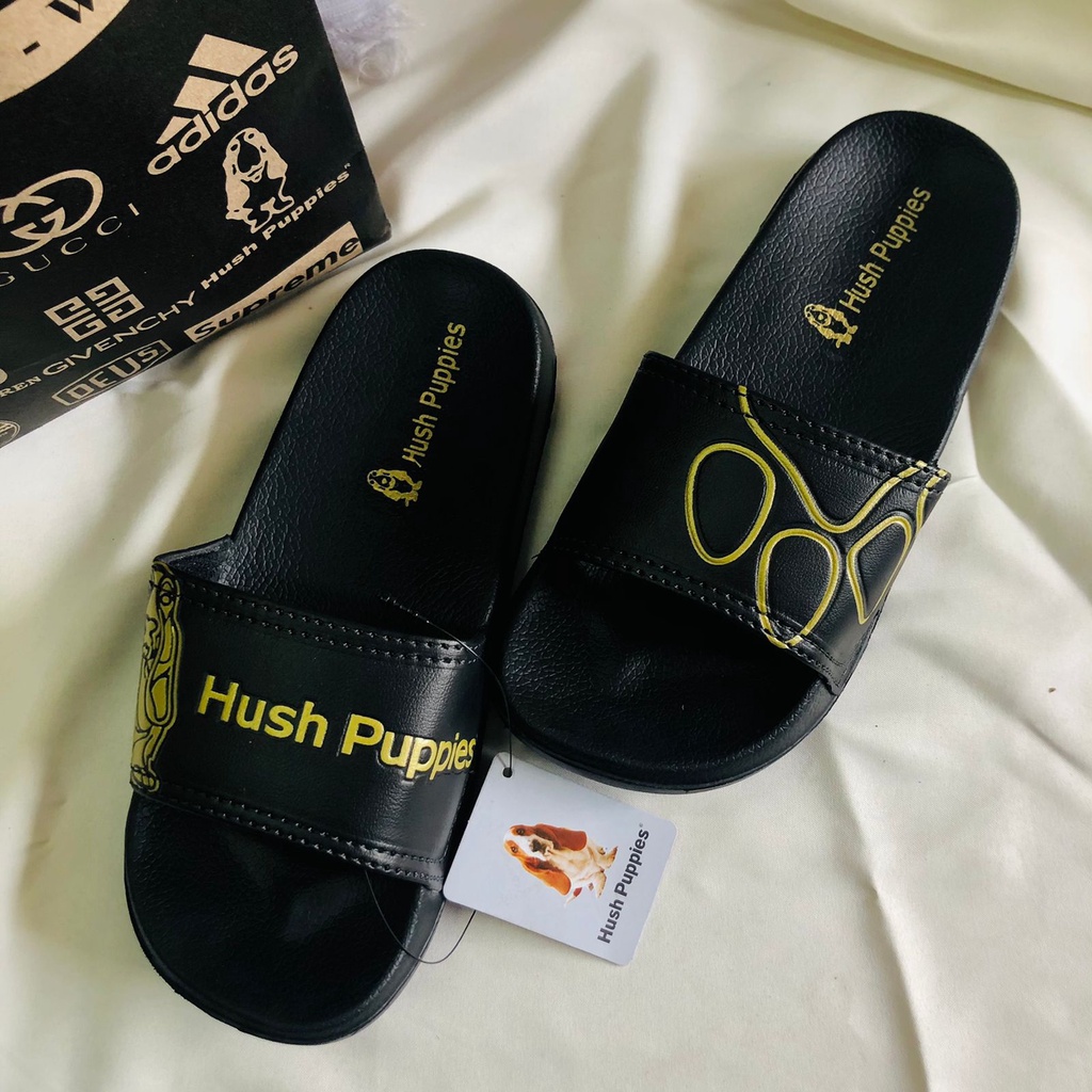 FLIP FLOP HUSH ANAK SENDAL SLOP SLIP ON BASIC POLOS ANAK REMAJA SANDAL + PAPERBAG HUSH PUPPIES / SENDAL SLOP SLIDE PRIA WANITA GRADE ORI