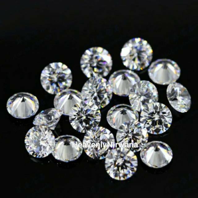 Moissanite 2mm harga per carat