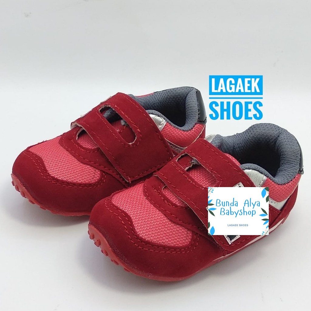 Sepatu Anak Laki Usia 2 3 Tahun Size 29 Sport MERAH - Sepatu Anak Sneakers Cowok Alas Karet Anti Licin