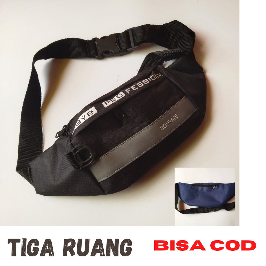 Tas Slempang Serbaguna Waist Bag Unisex cowok cewek