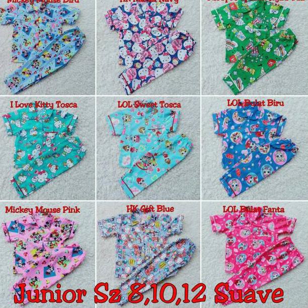 oH5CodeGrosir Piyama Anak size 8.10.12 Polimikro Baju Tidur Anak Tanggung (promo),,Z3D1