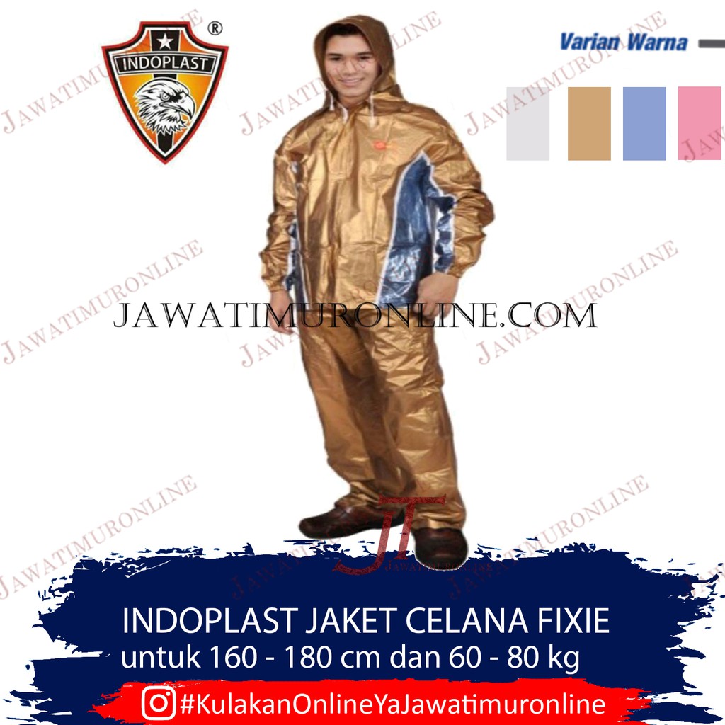 Jas Hujan Indoplast Jaket Celana Fixie