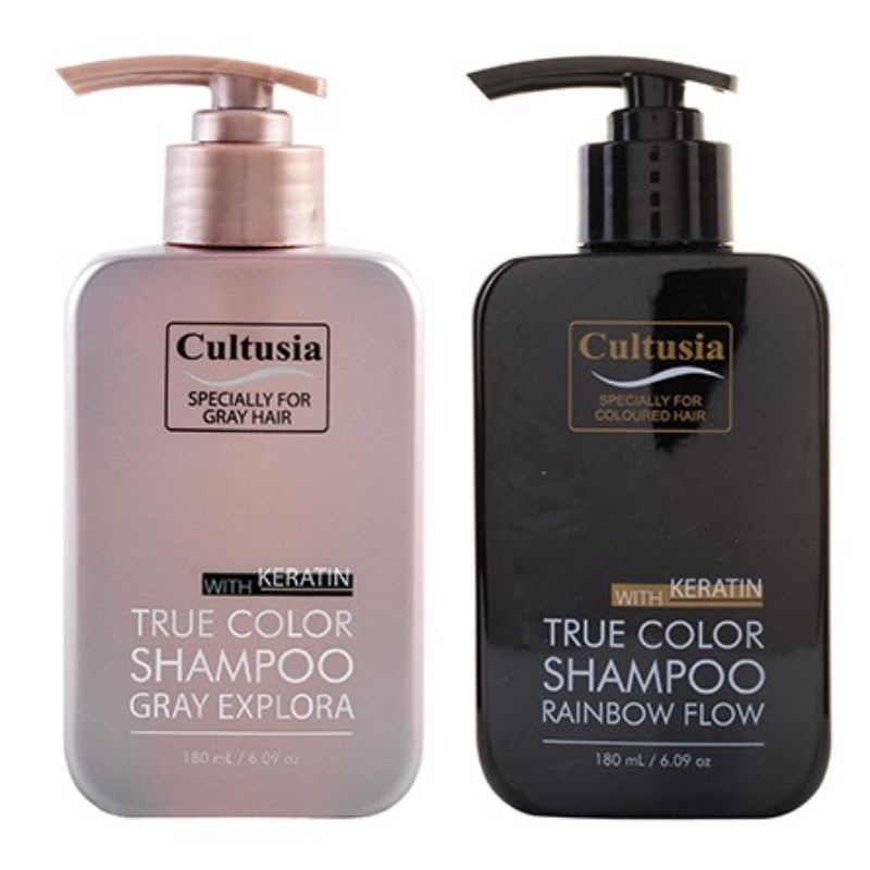 Cultusia With Keratin True Color Shampoo Gray Explora &amp; Rainbow Flow 180ml