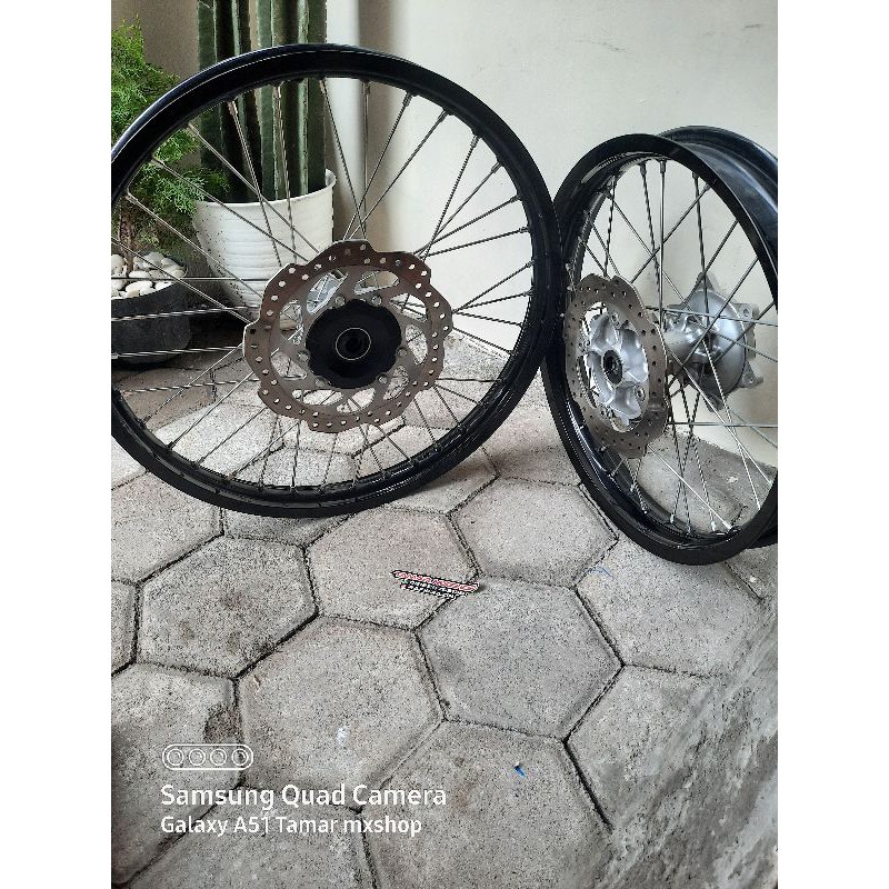 velg ori copotan honda crf150L tanpa ban set piringan cakram depan belakang