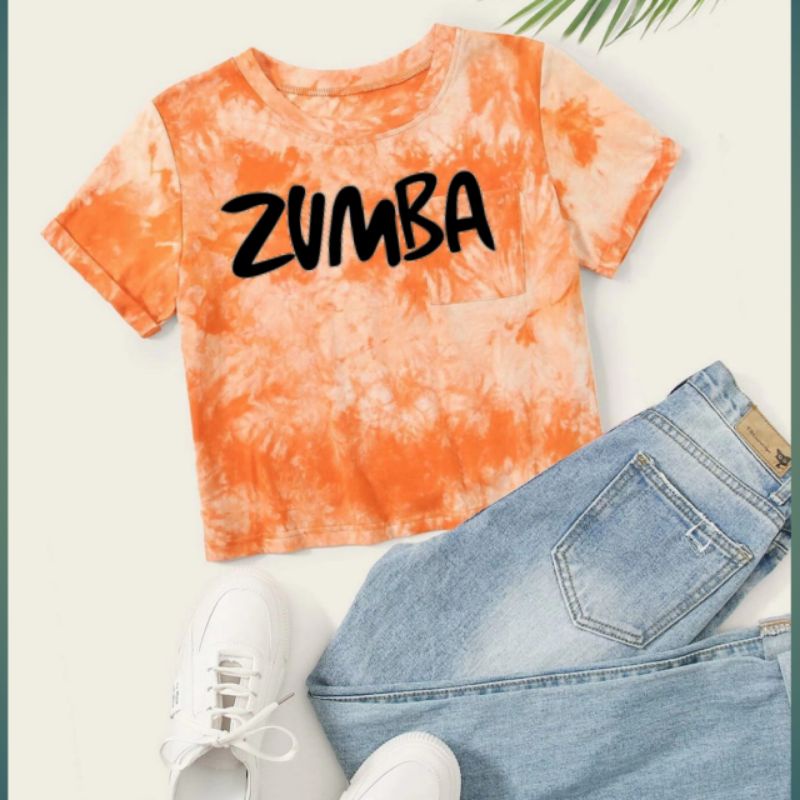 N2-KAOS KROPTOP ZUMBA N AEROBIC TIE DYE