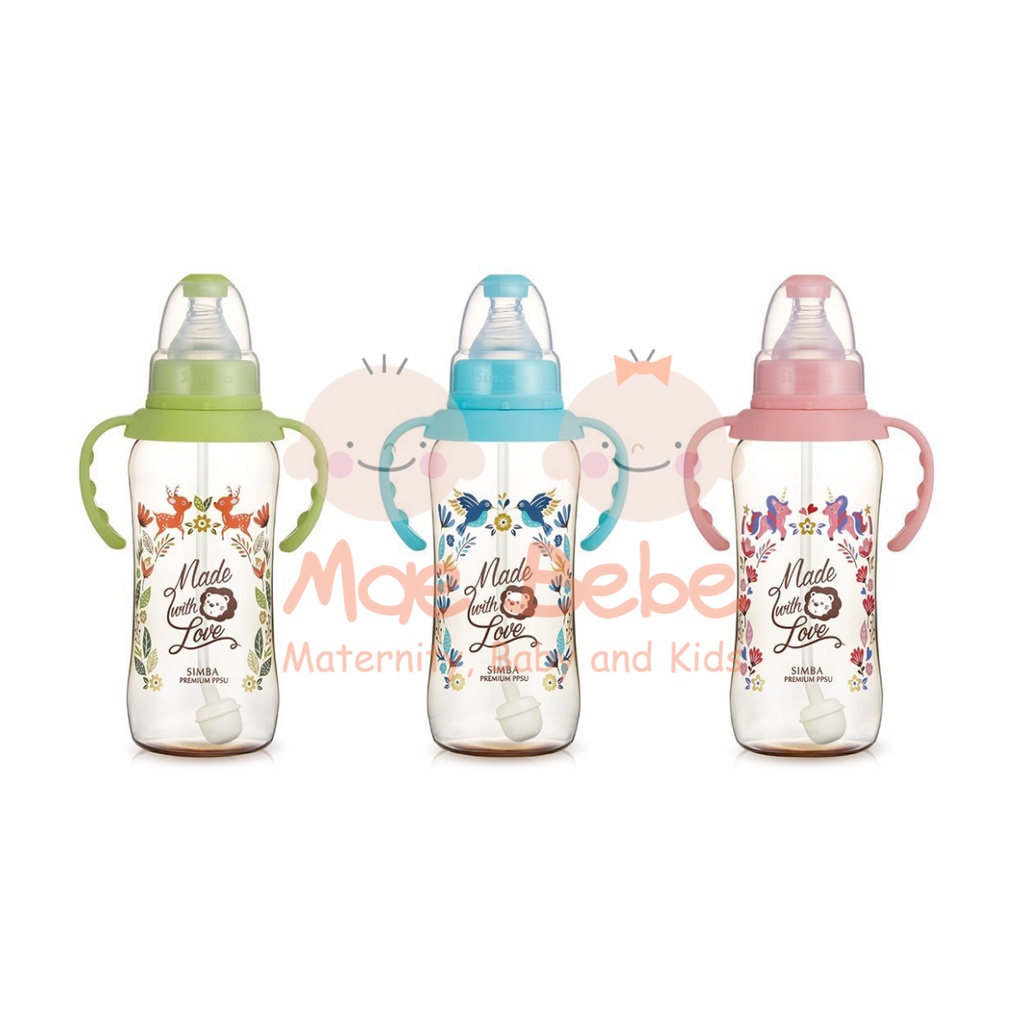 Simba Dorothy Wonderland PPSU Standard Neck Feeding Bottle With Handle Botol Susu 320ml