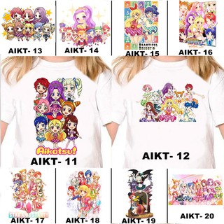  FREE NAMA  Baju  Kaos COUPLE ANAK  DAN DEWASA AIKATSU 