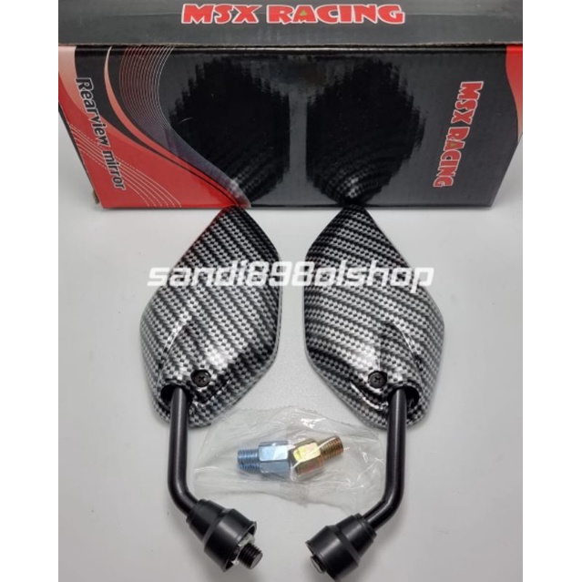 Spion Motor Model Jupiter Mini Carbon Tangkai Hitam Motor Honda / Yamaha-1