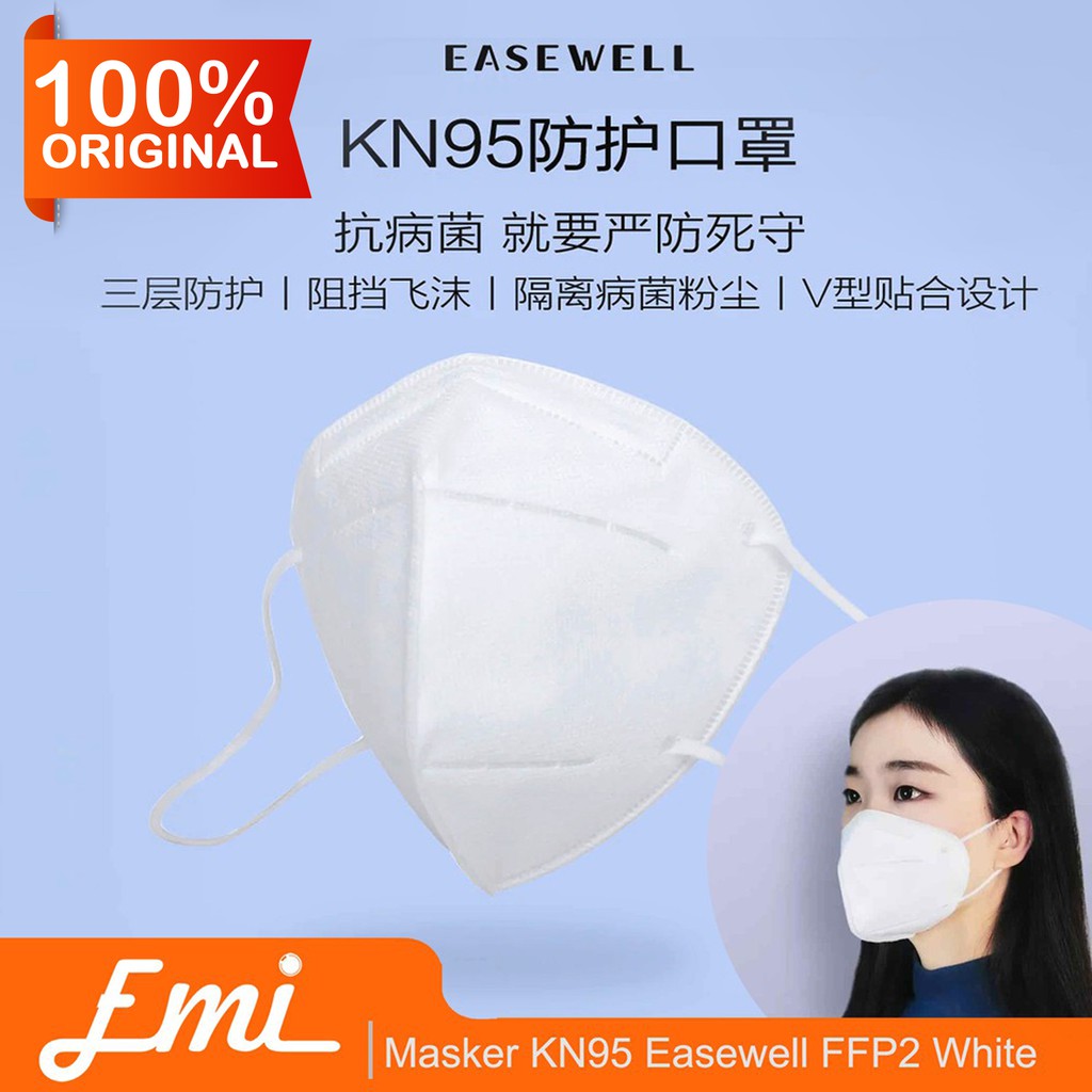 Anstar KN95 Face Mask 360 Degree Air Wear Anti-haze Mask Adjustable Ear Hanging Comfortabl