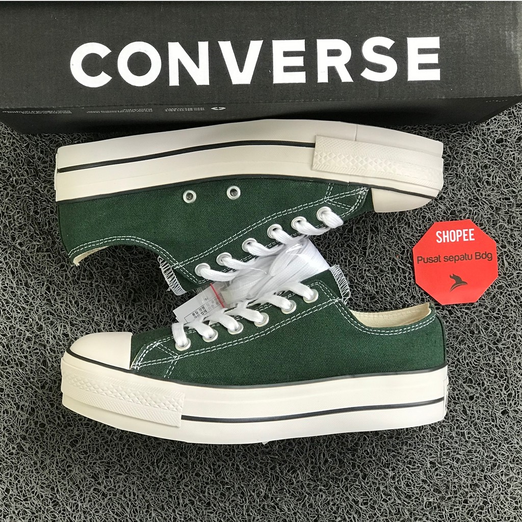 Sepatu Converse Platform Low Green