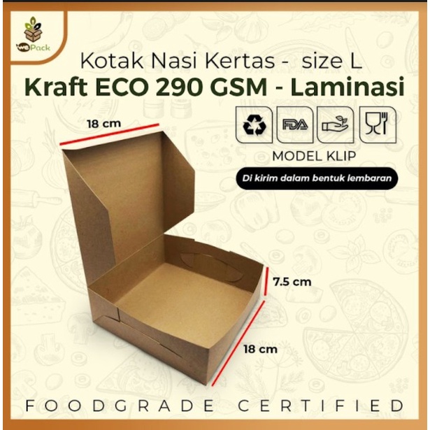 

SAMPLE DUS KOTAK CATERING NASI 18*18 DAN 20*20