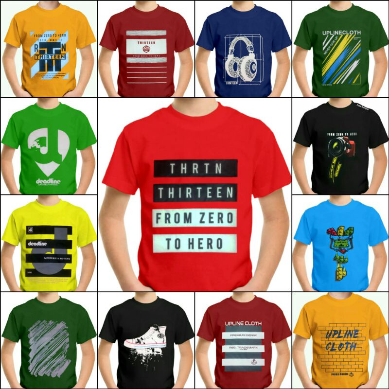 kaos anak tanggung laki laki/baju anak tanggung/kaos distro anak laki laki