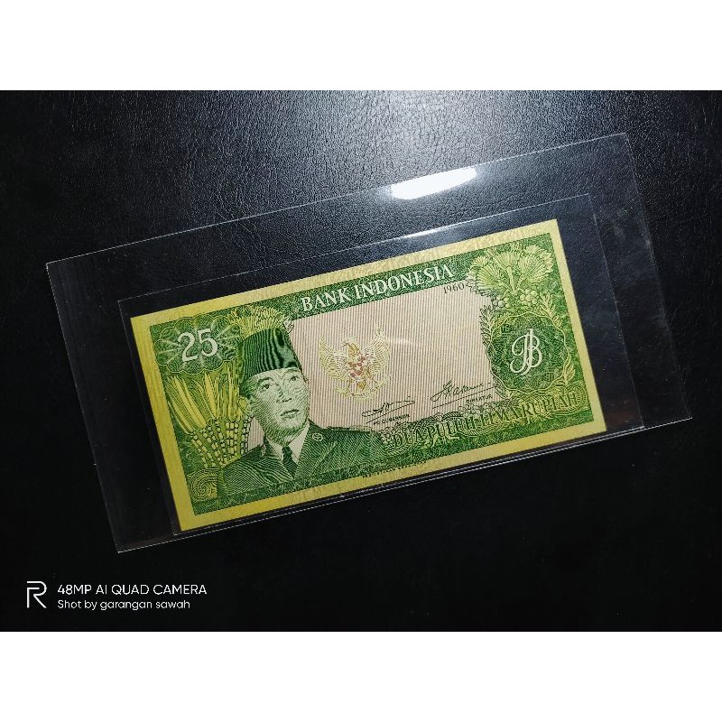 uang kuno 25 Soekarno 1960