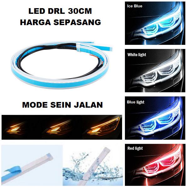 Lampu LED Alis DRL 60 CM Mobil Motor 60CM Sein Running Grade A+