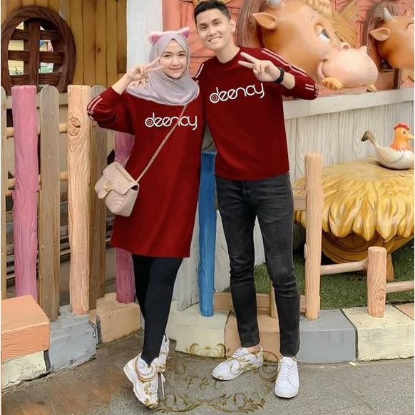 ready tiga warna baju couple cople kapel samaan pasangan kaos tunik harga sudah sepasang
