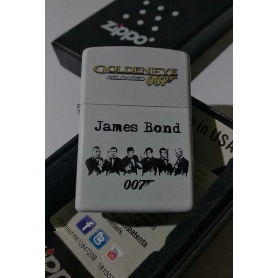 Korek api zippo Exclusive JAMEA BOND 007 GOLDEN EYE
