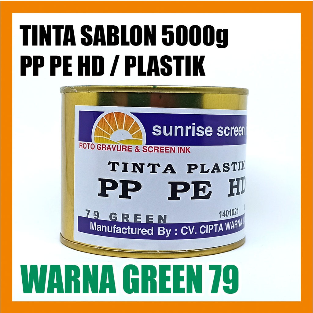 

Tinta Sablon Plastik PPHD 79 GREEN 500g