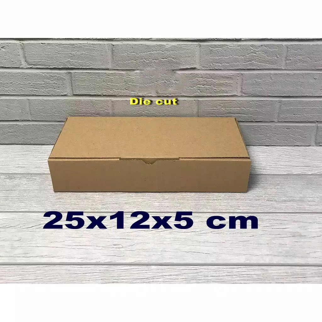 

Kardus 25 x12 x 5 cm........... Die Cut