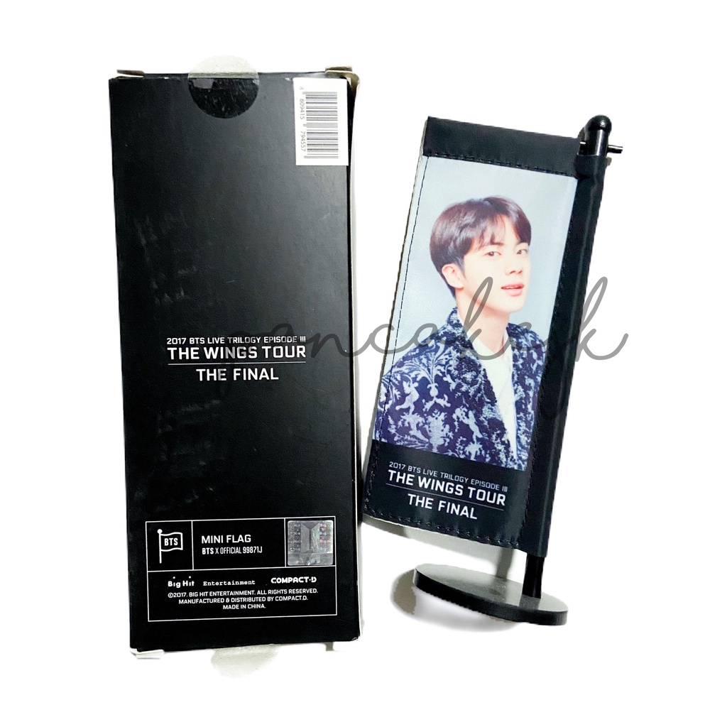 [ READY‼️  ] bts wings tour final mini flag unsealed [ jin ]