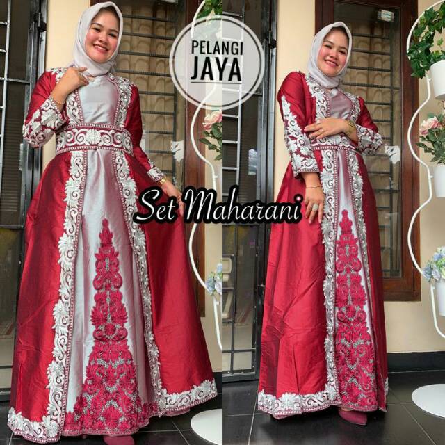 New Set Gamis Abaya Maharani Series Original Pelangi Jaya