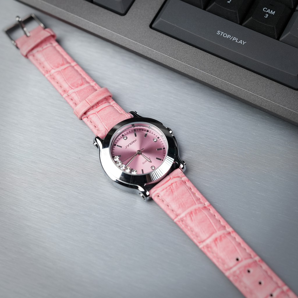 Sinobi Jam Tangan Kulit Wanita SS21 9276 Pink